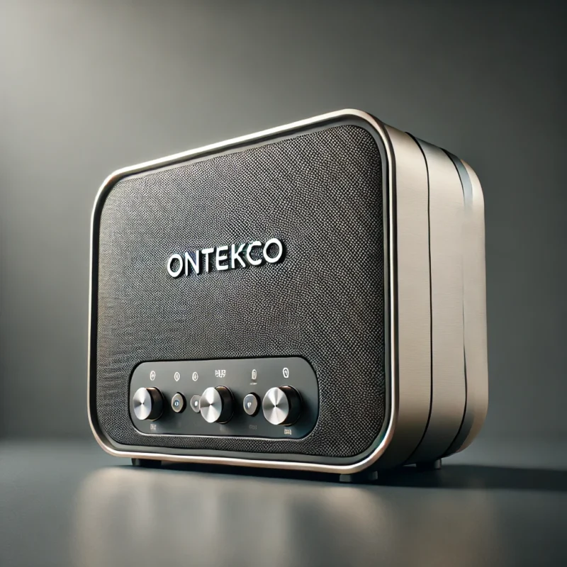 Loa Kéo Karaoke Ontekco – Âm Thanh Chất Lượng, Trải Nghiệm Đỉnh Cao Cho Mọi Không Gian 🎤🎶 1 DALL·E 2025 03 10 14.53.50 A high end ONTEKCO portable speaker with a sleek and modern design showcasing refined details. The speaker has a premium metallic finish high qualit