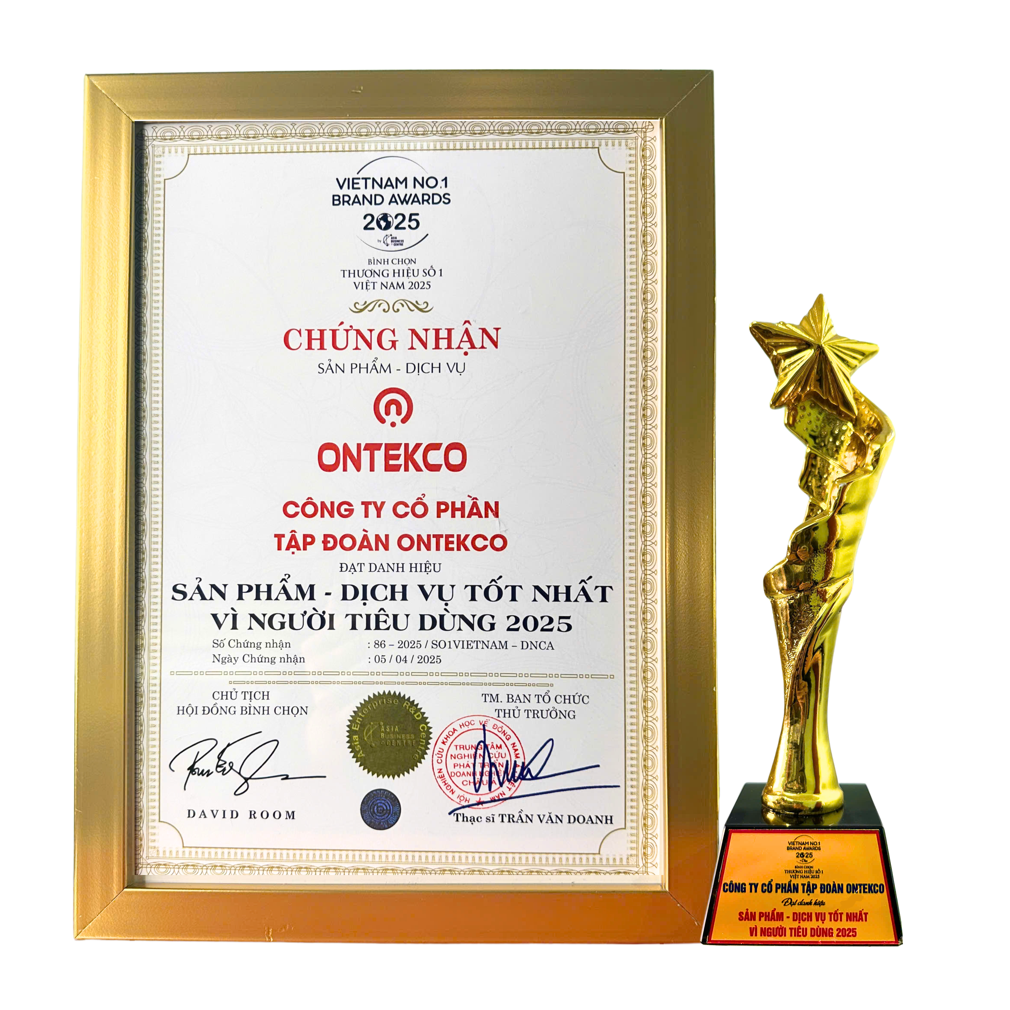 Giải thưởng Ontekco 2025 – Bước tiến đột phá sau 4 tháng 2 Giải thưởng Ontekco 2025