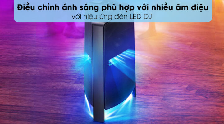 Loa Tháp Samsung MX-T70/XV với hiệu ứng đèn LED DJ 