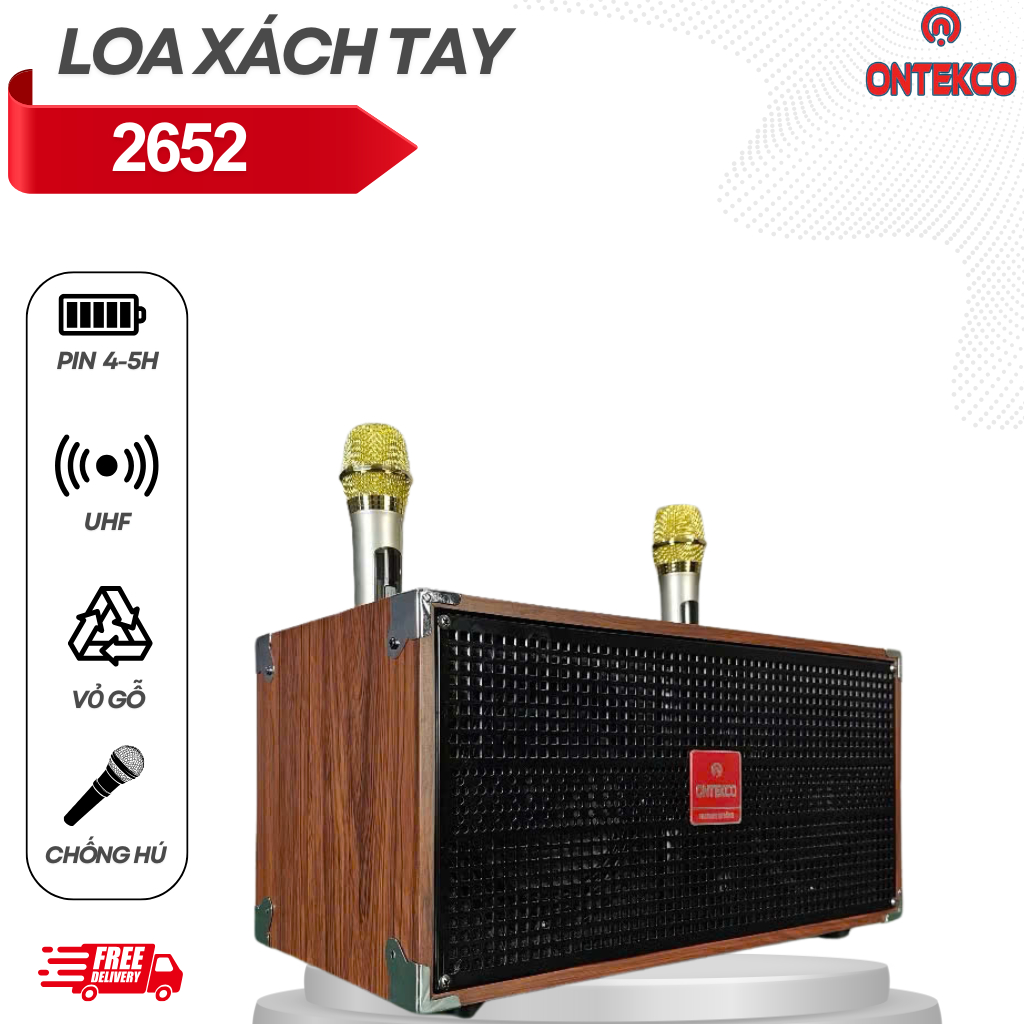 Top 3 mẫu loa karaoke di động Ontekco bán chạy nhất 2025 4 Loa xách tay 2652