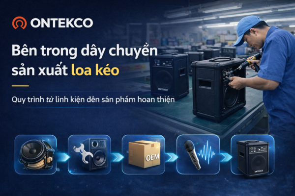 Bên trong dây chuyền sản xuất loa kéo – Quy trình từ linh kiện đến sản phẩm hoàn thiện
