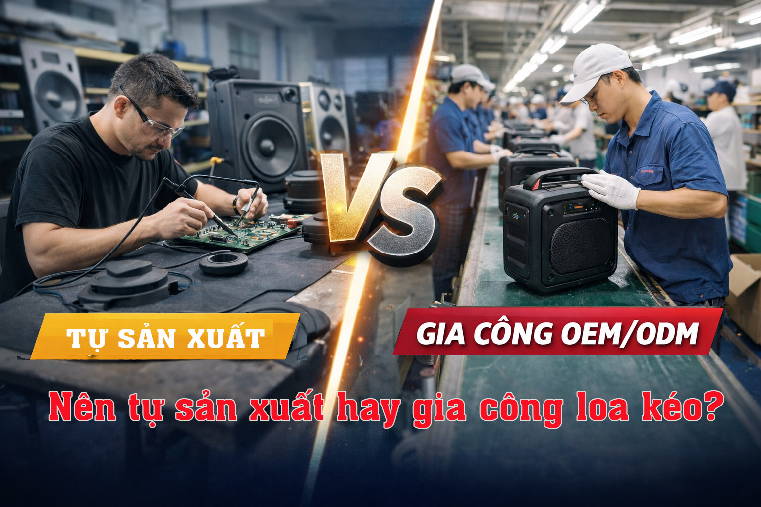 Tu san xuat hay gia cong loa keo