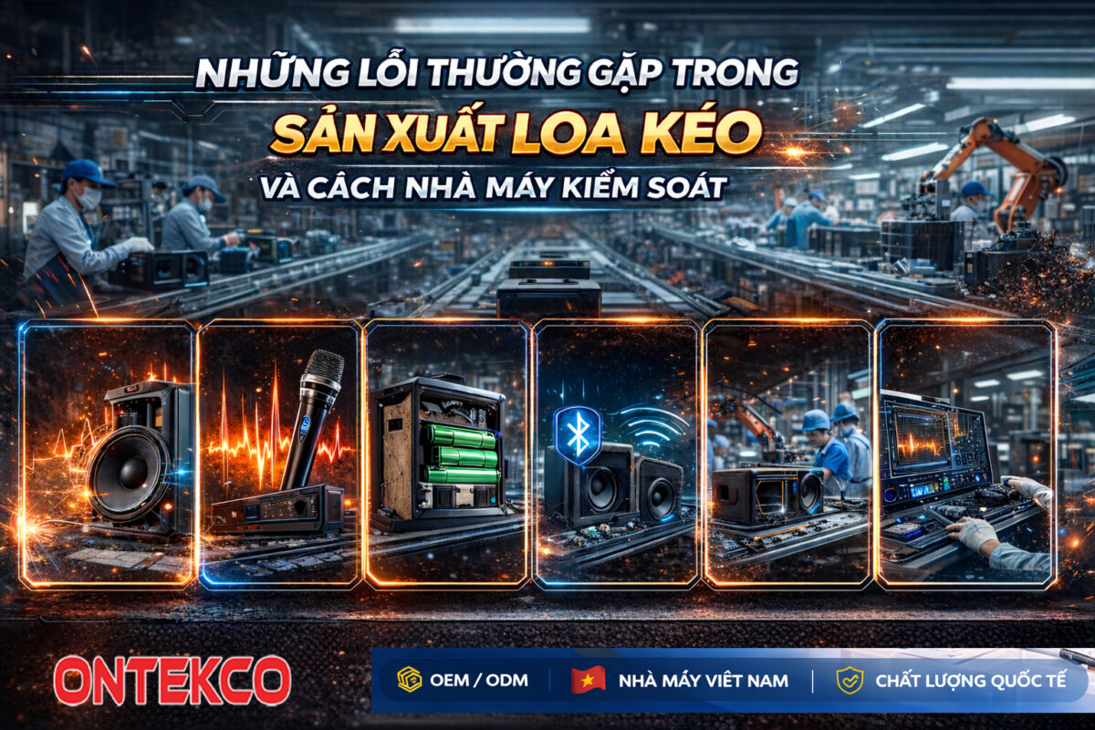 Những lỗi thường gặp trong sản xuất loa kéo và cách nhà máy kiểm soát