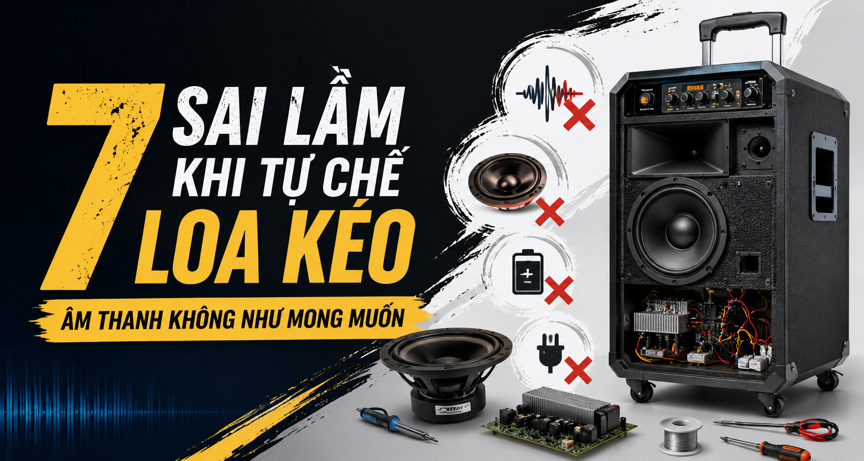 7 sai lầm phổ biến khi tự chế loa kéo khiến âm thanh không như mong muốn